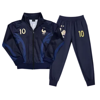 Chlapecká mikina Numberoplus Dětská fotbalová tepláková souprava Francie - Kylian Mbappé č.10 Velikost: 11 roků (vel.140)