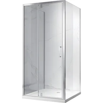 BPS-koupelny 3-stěnný obdelníkový sprchový kout HYD-OK23D 100/dveře x 90/zástěna cm, chrom - bez vaničky