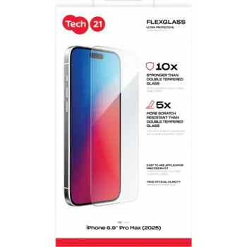 Tech21 FlexGlass Ultra Clear for iPhone 17 Pro Max Clear