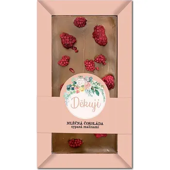 Čokoláda Ručně vyráběná sypaná čokoláda 80 g – děkuji