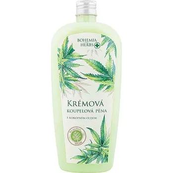 Koupelová pěna Krémová pěna do koupele s konopným olejem 500 ml - cannabis