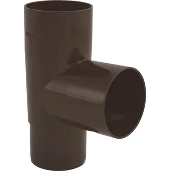 okap Odbočka svodu okapu 90° DN 53 mm, hnědá, plast, Marley 081793