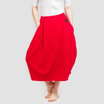 Dámská sukně Červená sukně s kapsami Velikost: S/M