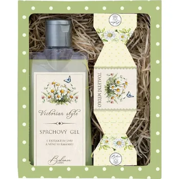 Sprchový gel Kosmetická sada Victorian Style - sprchový gel 200 ml a mýdlo 30 g - heřmánek