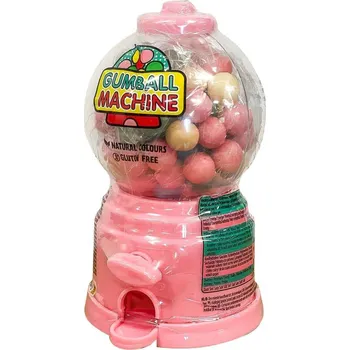 Bytová dekorace Zásobník s kulatými žvýkačkami 120 g - růžový