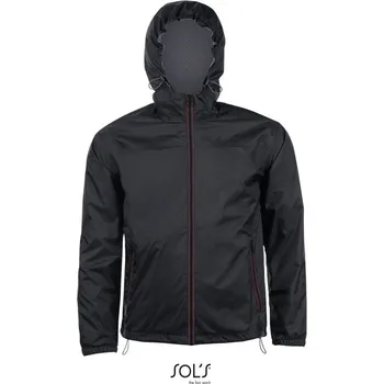 pracovní bunda SOL's Collection Větrovka Skate, podšitá, unisex COT25117181001-black/dark S Černá/šedá tmavá