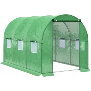 Skleník Fóliový tunel 2x3 m (6 m²) pro zahradu, skleník fólie foliák Namaxa