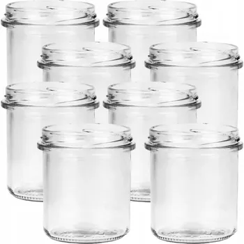 Sklenice Skleněné sklenice na svíčky 350 ml 8 ks velké