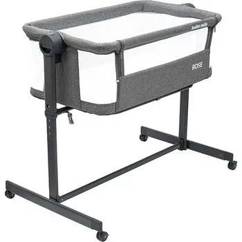 Dětsný nábytek Baby Mix Přístavná postýlka Rose, šedá