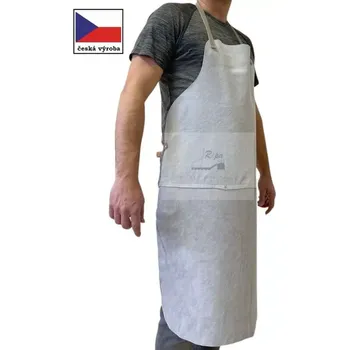 Pracovní zástěra REPA kovářská zástěra s laclem dlouhá štípenková klasická délka + 50cm prodloužení