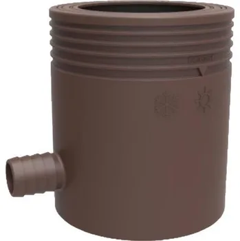 okap Sběrač dešťové vody okapu DN 53-75 mm, hadicové připojení 25,4 mm, hnědá, plast, Marley 079622