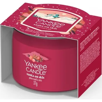 Svíčka Yankee Candle Votivní svíčka ve skle Santa On Skis, 37g
