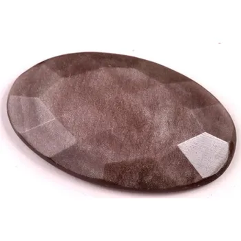 Sběratelství Kabošon Broušený Stříbrný Obsidián č.6729 (32x19x5mm)