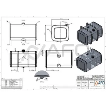 Palivová nádrž Palivová nádrž MAN 400L 1050x670x620 901387, , ,