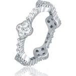 JVD Oslnivý stříbrný prsten se zirkony SVLR1156XH2BI 54 mm + 2 měsíce na vrácení zboží