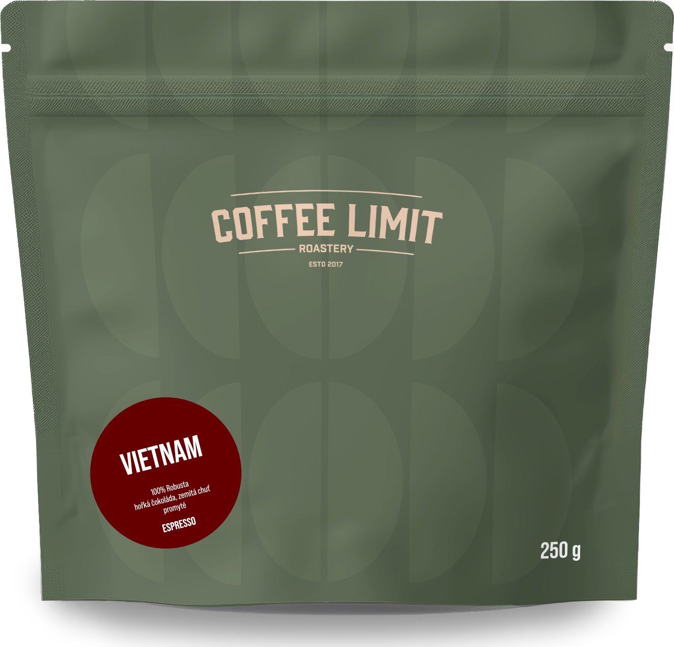 COFFEE LIMIT Vietnam zrnková káva 250 g od 129 Kč - Zbozi.cz