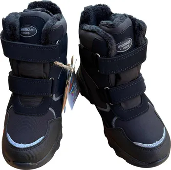 Chlapecká zimní obuv American Club dětské zimní softshellové boty černé velikost: 35