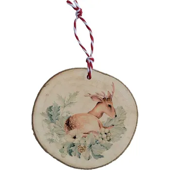 Vánoční dekorace Dřevěná vánoční ozdoba - Jelínek