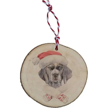 Vánoční ozdoba Dřevěná vánoční ozdoba - Výmarský ohař