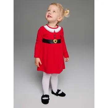 Dívčí oblečení Sinsay - Teplákové šaty - červená - 232BB-33X - 232BB-33X-86