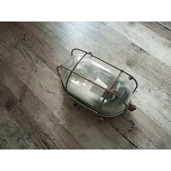 Elektropřístroj Staré bakelitové industriální světlo lustr želva typ 13205 Varianta: čirá