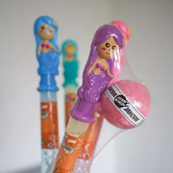 bomba do koupele Dětská sada - bublifuk mořská víla a šumivá a pěnivá bomba do vany 110 g