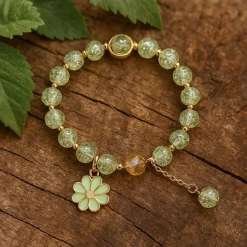 Náramek Náramek achát s přívěškem