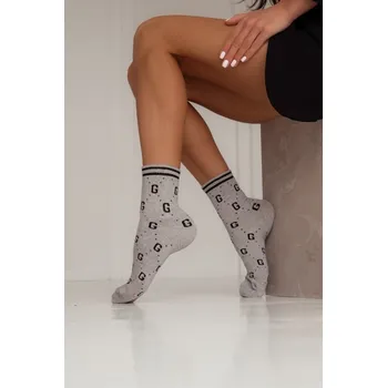 Dámské ponožky Ponožky se vzorem G 0200.090 šedé Velikost: 37/41