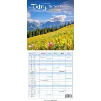 Kalendář Kalendarz 2026 wieloplanszowy wąski - Tatry