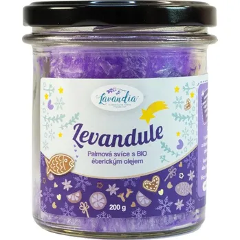 Lavandia vánoční svíce ve skle 200 g - levandule Uvolní Vaše smysly