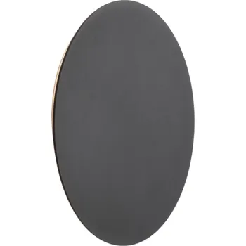 Nástěnné svítidlo Černé kovové nástěnné LED světlo Nova Luce Cyrcle 30 cm