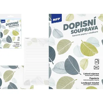 Obálka Dopisní papír barevný LUX 5+10 (Květy) 5550375