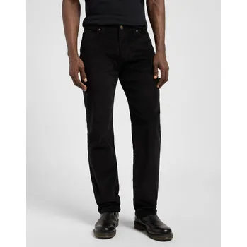 Pánské oblečení Pánské manšestráky Lee Straight Fit MVP 112343355 Black Velikost: W33, Délka: L34