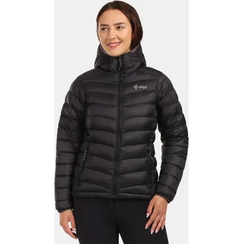 Kilpi Rebeki-W černá ZL0116KIBLK lehká dámská prošívaná zimní bunda s kapucí DWR - 40