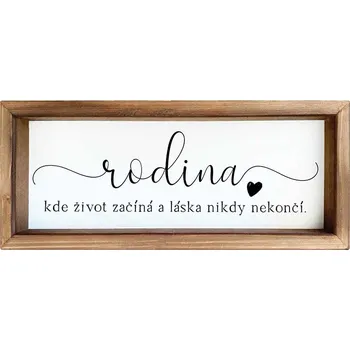 Obraz Dekorační obrázek 15 x 42 cm - Rodina