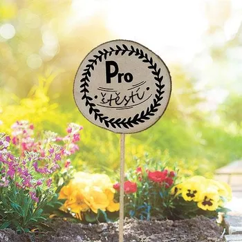 Zapichovátko ke květině a dekorace 30 cm - pro štěstí