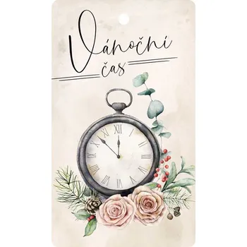 Aroma difuzér Vánoční aromatická karta malá 11 x 6,3 cm - Vánoční čas