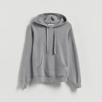 Dámský svetr Reserved - Svetr s viskózou - středně šedá - 027GH-85M - 027GH-85M-XL