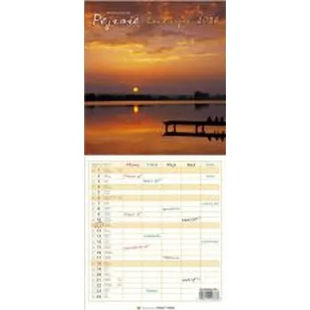 Kalendář Kalendarz 2026 wieloplanszowy wąski - Pejzaże