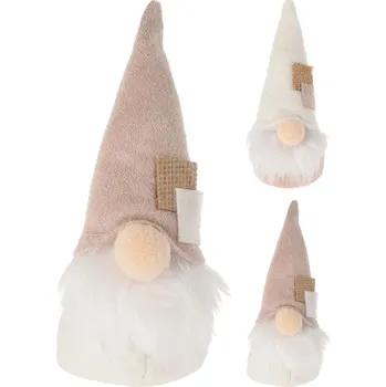 Vánoční dekorace Mini vánoční trpaslík - bílá