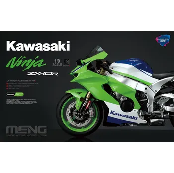Plastikový model Meng 1/9 Kawasaki ZX-10R (Pre-colored Edition)