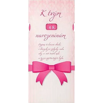 Čokoláda Mléčná čokoláda k narozeninám 100 g - mašle