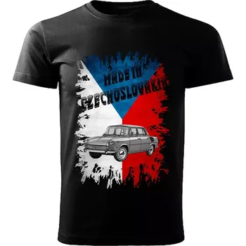 Pánské tričko černé Made in Czechoslovakia legendy VZOR č. 04 XL (tričko Made in Czechoslovakia Československé legendy veteránů)