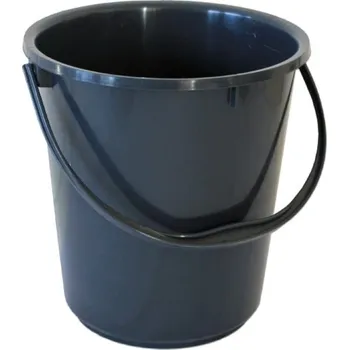 kbelík Plastové vědro 10 l, barva antracit-černá