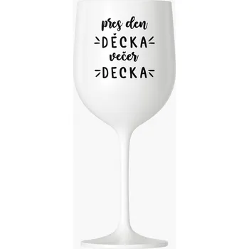 Sklenice Plastová sklenice - přes den děcka večer decka Barva: Bílá
