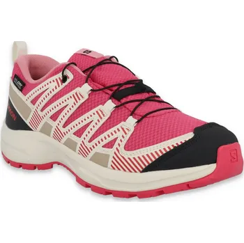 Dětská treková obuv Salomon Xa Pro V8 WP J L47729500 - rouge red/vanilla/ice flamingo/pink 33