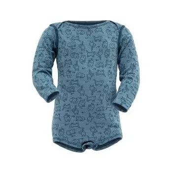 Kojenecký body Devold ACTIVE dětské body s dlouhým rukávem Moon