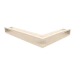 Luft rohová levá krémová 76,6x54,7x9 LUFT/NL/90/45S/K