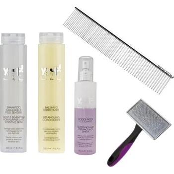 Kosmetika pro psa ostatní Balíček pro psy DOMÁCÍ PÉČE - PRO ŠTĚNATA STŘEDNÍCH A VELKÝCH PLEMEN s dlouhou srstí