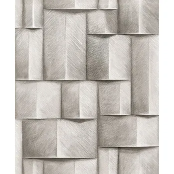 Tapeta Grafická vliesová tapeta na zeď, šedá, 3D efekt, 35385, Timber, Marburg